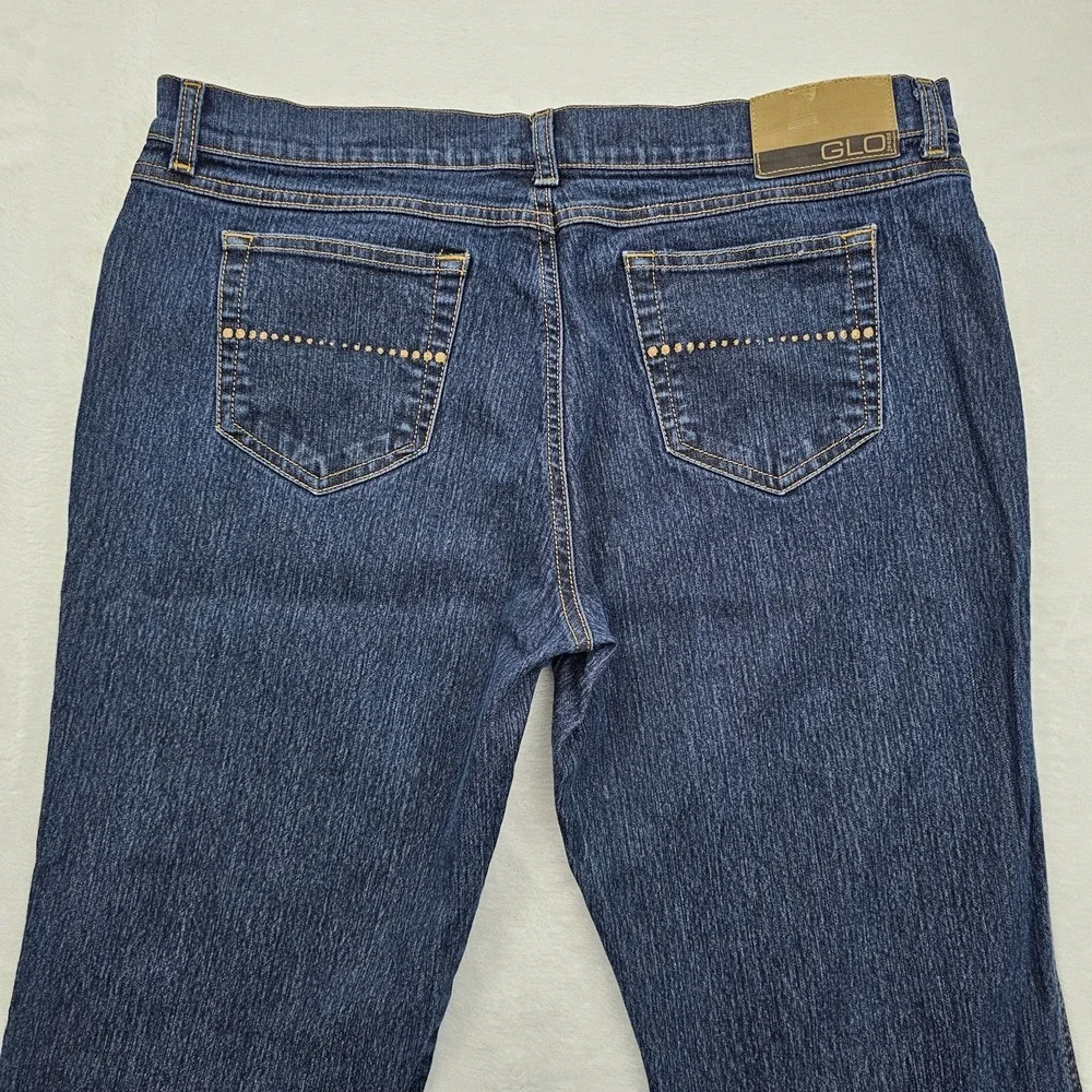 Glo Womens 15 Bell Bottom Flare Jeans‎ Junior Denim Blue Y2K Americana